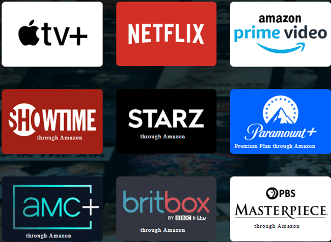 Compatible Streaming Services