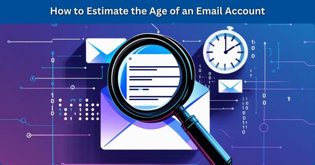 How to Estimate the Age of an Email Account